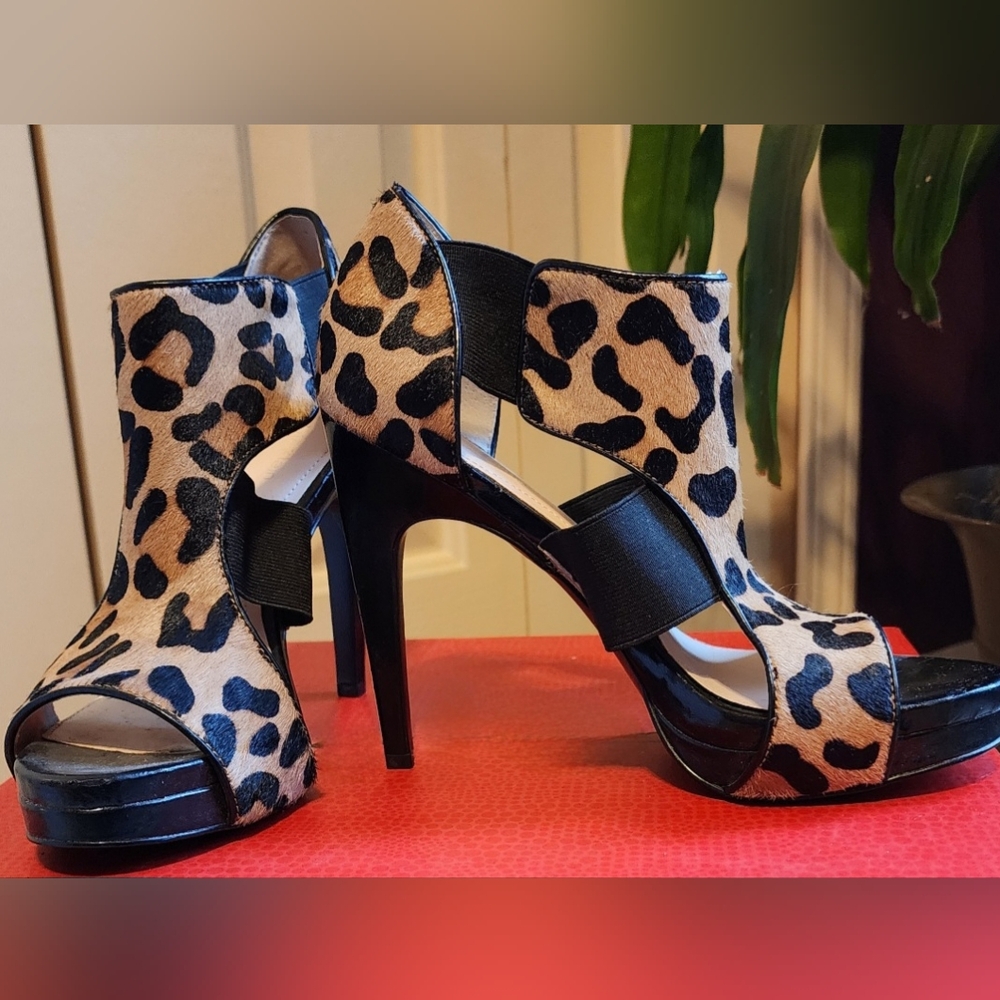 HOT!  Calvin Klein 6.5" Sexxy heels!!  Peep toes & open sides.